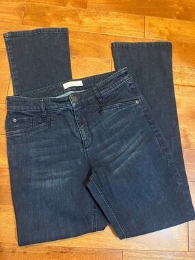 J. Jill Barely Boot cut denim jeans Size 6 dark wash